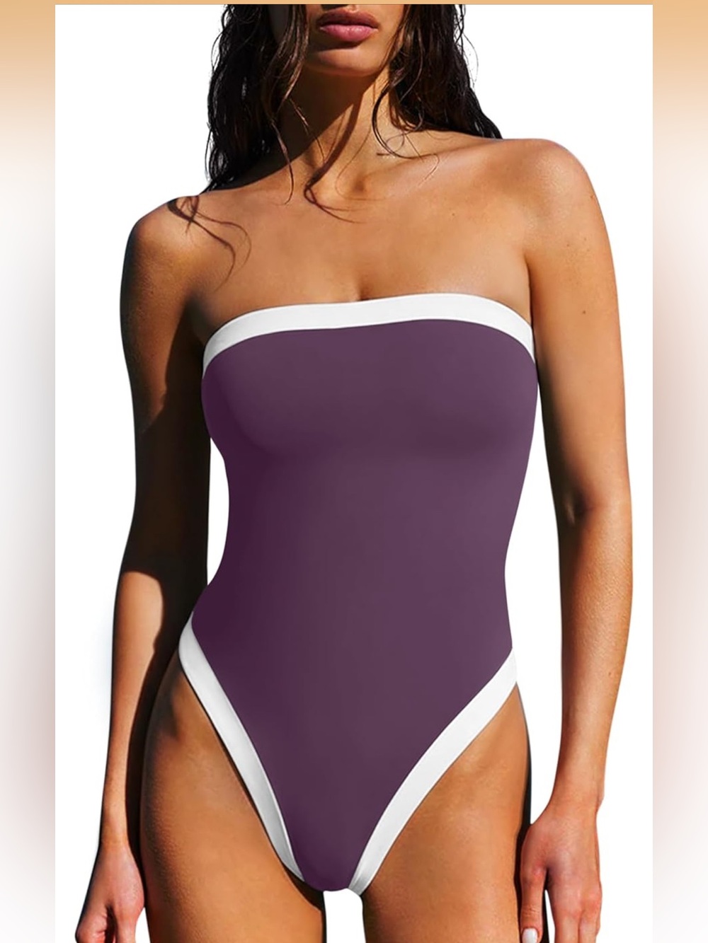 Strapless One-Piece Swimsuit